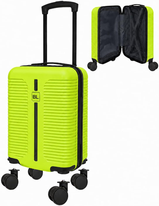 Bordlite Ryanair Cabin Suitcase 40x30x20cm – Lightweight 1.96kg Hard Shell Underseat Carry On Trolley Bag with Removable Wheels & Free Luggage Tag, Small Hand Luggage for Air Travel