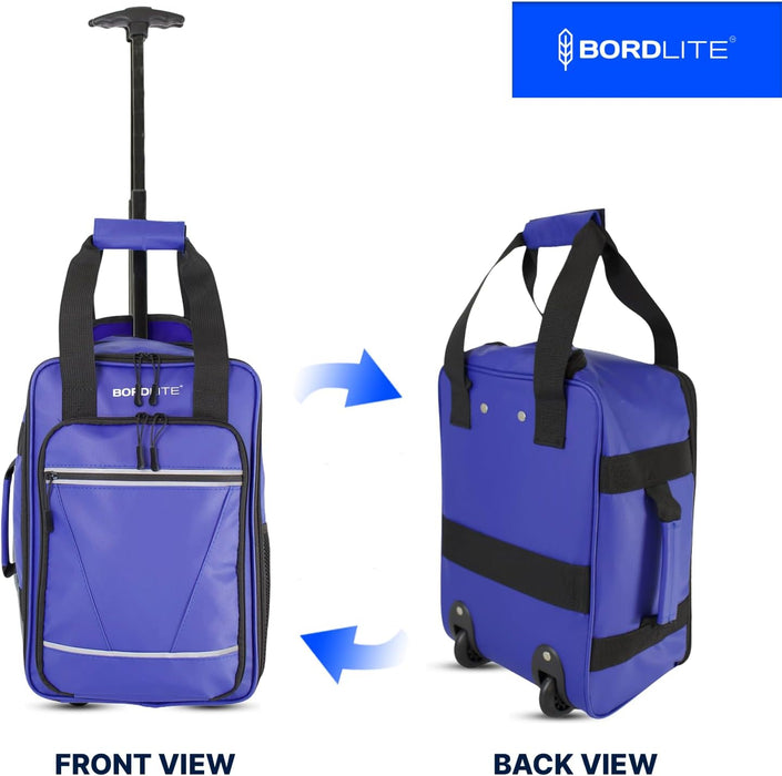 Bordlite Ryanair 40x20x25cm Cabin Backpack on Wheels – Lightweight 2 in 1 Trolley Bag & Rucksack (20L) – Fits Ryanair Free Hand Luggage Allowance