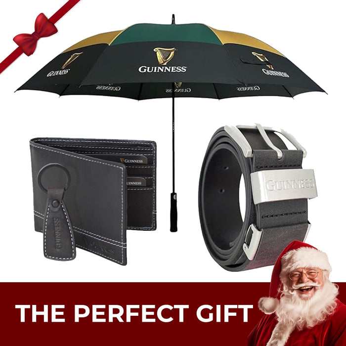 Guinness Official Golf Umbrella – 30-Inch Large Canopy, Auto-Open, 8 Reinforced Ribs, Windproof & Waterproof Stick Umbrella – Premium Logo Design for Fans & Gifts