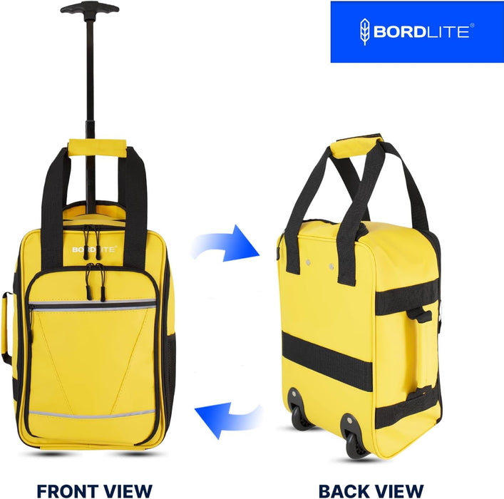 Bordlite Ryanair 40x20x25cm Cabin Backpack on Wheels – Lightweight 2 in 1 Trolley Bag & Rucksack (20L) – Fits Ryanair Free Hand Luggage Allowance